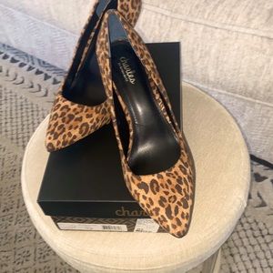 Leopard print brand new pump size 10